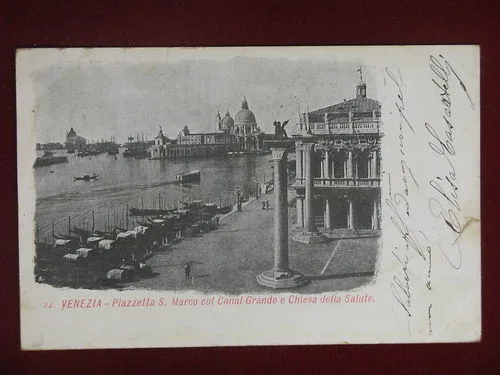 VENEZIA Piazzetta S. Marco viaggiata “900 #10089