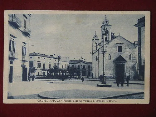 GRUMO APPULA Piazza Vittorio Veneto ANNI 50 VIAGGIATA #6501