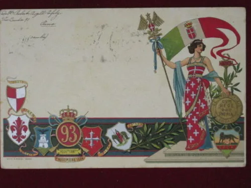 FANTERIA 93 REGGIMENTO INIZI 900 VIAGGIATA #2610