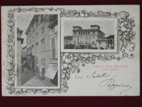 TERNI PALAZZO SPADA INIZI 900 VIAGGIATA #2746