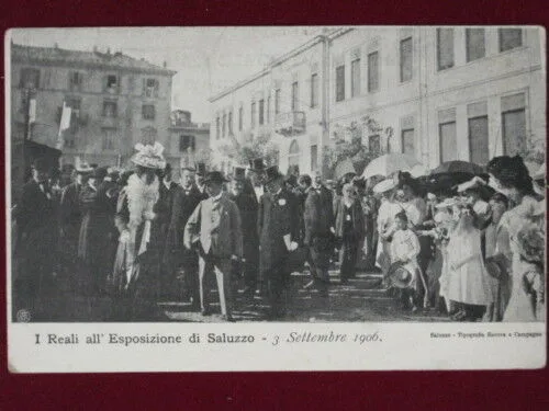 SALUZZO Reali all’Esposizione viaggiata anni 10 f/p #2775