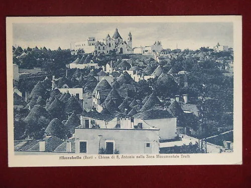 ALBEROBELLO Chiesa di S. Antonio viaggiata anni 50 #9149