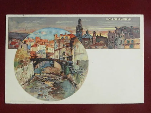 SAN REMO illustrata M.Wielandt, viaggiata, 1912 #288