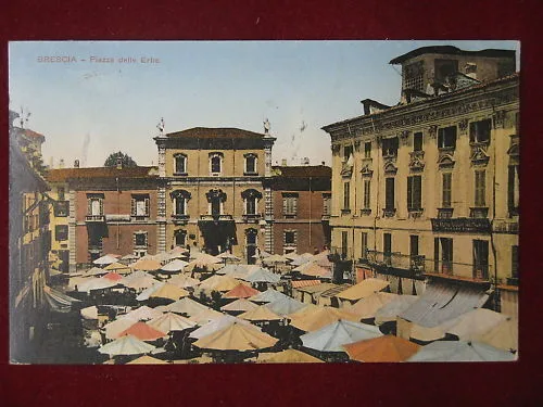 BRESCIA MERCATO PIAZZA ERBE ANNI 10 VIAGGIATA #4341