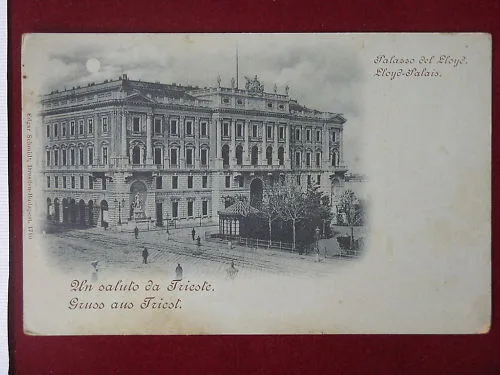 TRIESTE Gruss aus Palazzo del Lloyd no viaggiata “900 #5810