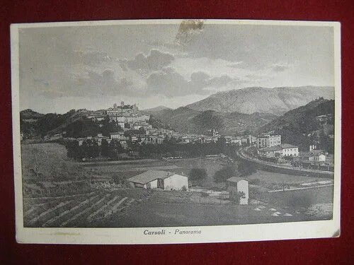 CARSOLI Panorama viaggiata FG anni 30 #9491