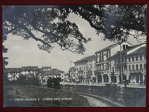 CASTELFRANCO  VENETO Corso XXIV Aprile viaggiata anni 60 #8886