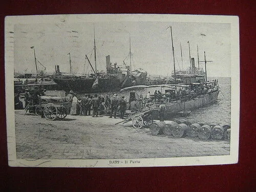 BARI il Porto viaggiata anni 20 #10836