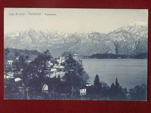 TREMEZZO Panorama Lago di Como viaggiata anni 10 #3144