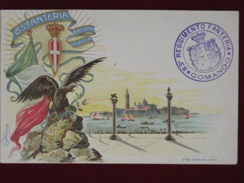 ILLUSTRATA FANTERIA 83 REGGIMENTO NON VIAGGIATA #2620