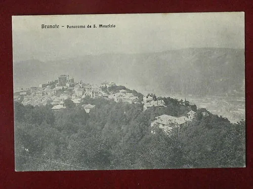 BRUNATE da San Maurizio no viaggiata anni 20 #3139