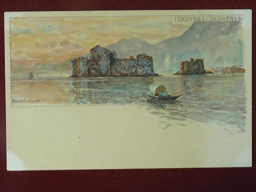 CASTELLI DI CANNERO  illustratore M.Wielandt  no viaggiata anni 10 f/p #3430
