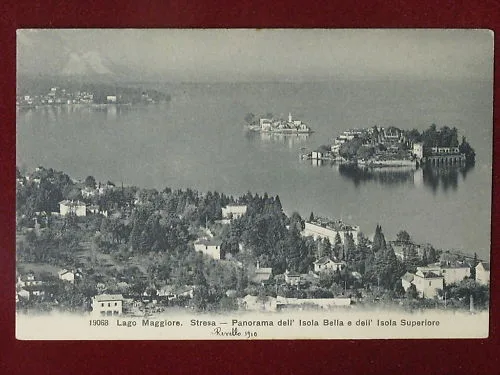 STRESA Panorama e Isola Bella non viaggiata anni 20 #3498
