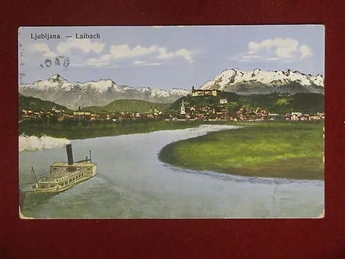 LJUBLJANA Slovenia LAIBACH VIAGGIATA “900 #9625