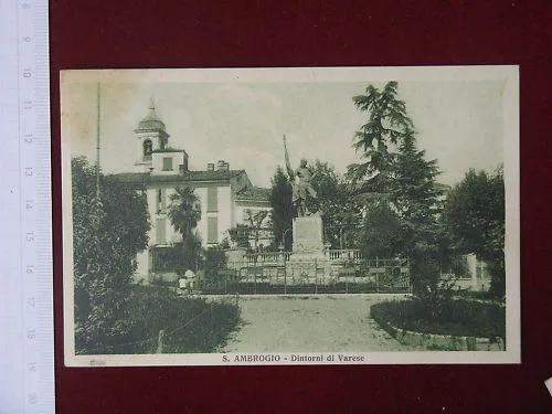 SANT’AMBROGIO Dintorni di Varese viaggiata anni 20 #3985