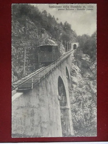 Funicolare della Mendola presso Bolzano viaggiata anni 30 #4588