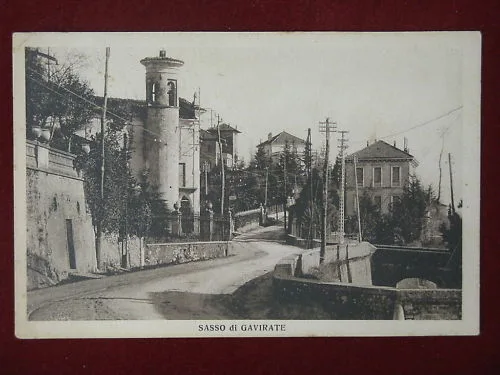 SASSO DI GAVIRATE PANORAMA ANNI 20 VIAGGIATA #2180