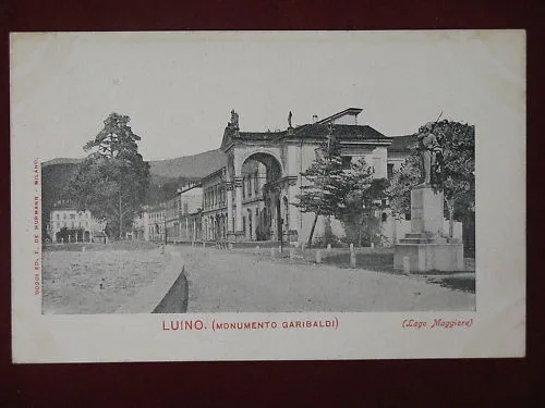 LUINO MONUMENTO A GARIBALDI NON VIAGGIATA #5198