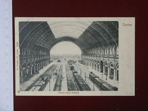 TORINO Interno Stazione viaggiata 900 #3929