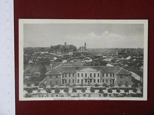 SOMMARIVA BOSCO Scuole Elementari viaggiata anni 20 #3980