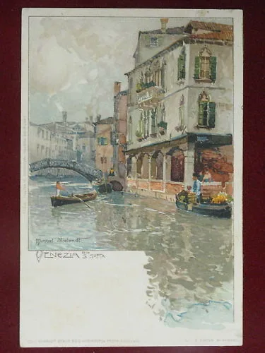 VENEZIA RIO S. SOFIA illustrata M. WIELANDT non viaggiata anni 10 #3283
