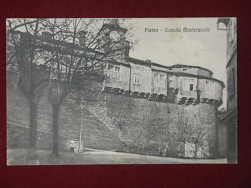 PAZIN Croazia PISINO CASTELLO MONTECUCCOLI ANNI 20 VIAGGIATA #6357