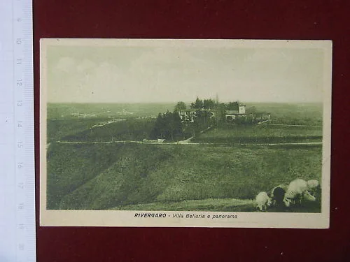 RIVERGARO Villa Bellaria e Panorama viaggiata anni 40 #4029