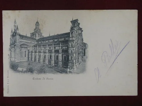 PAVIA LA CERTOSA INIZI 900 VIAGGIATA #5077