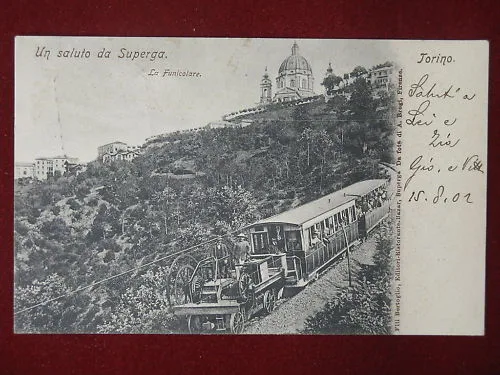 SUPERGA LA FUNICOLARE INIZI 900 VIAGGIATA #4359