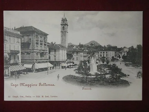 LAGO MAGGIORE PALLANZA LA PIAZZA NON VIAGGIATA #4393