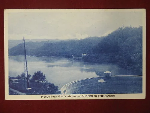 VIDRACCO CANAVESE LAGO ARTIFICIALE NON VIAGGIATA #4396