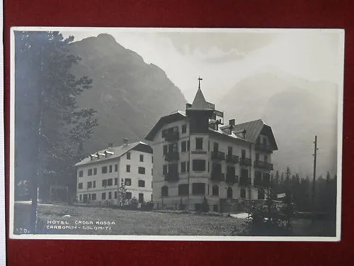 DOBBIACO Albergo Croda Rossa no viaggiata anni 10 #4552