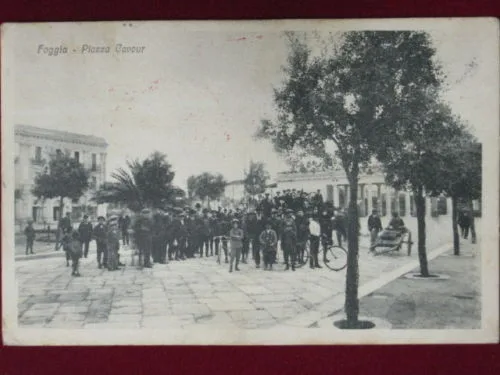 FOGGIA PIAZZA CAVOUR ANNI 10 VIAGGIATA #2754