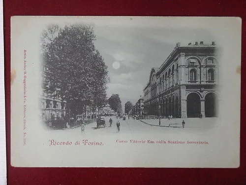 TORINO Corso Vittorio Emanuele no viaggiata “900 animata carrozza #4711