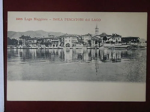 ISOLA PESCATORI Panorama non viaggiata anni 10 #4732