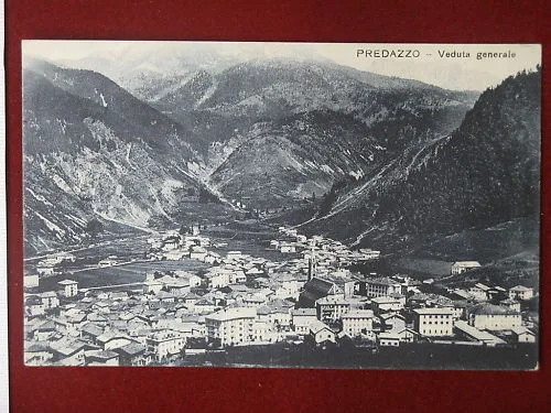 PREDAZZO Panorama no viaggiata anni 30 #4542