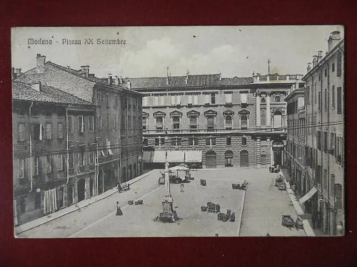 MODENA Piazza XX Settembre animata viaggiata anni 10 #8177