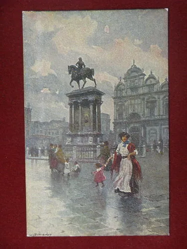 VENEZIA illustrata Monumento a Colleoni non viaggiata anni 20 #10029