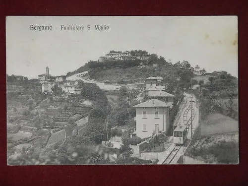 BERGAMO FUNICOLARE S. VIGILIO ANNI 10 VIAGGIATA #6917