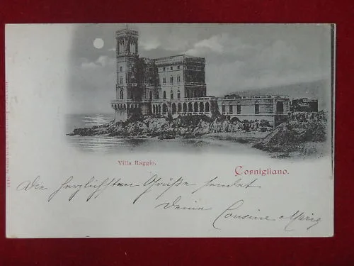 CORNIGLIANO VILLA RAGGIO INIZI ‘900 VIAGGIATA #5065