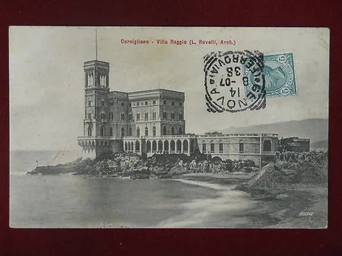CORNIGLIANO VILLA RAGGIO INIZI ‘900 VIAGGIATA #5066