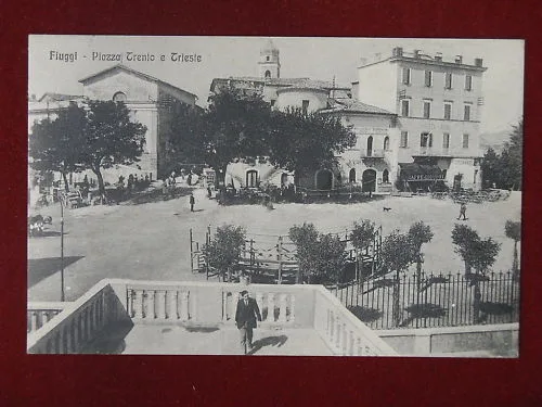 FIUGGI PIAZZA TRENTO E TRIESTE ANNI ’20 VIAGGIATA #5068
