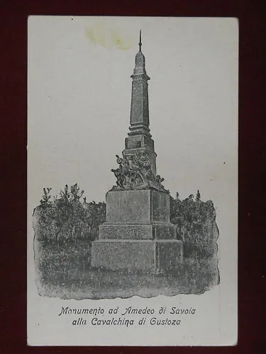 VERONA MONUMENTO AMEDEO SAVOIA SCRITTA NON VIAGGIATA #5150