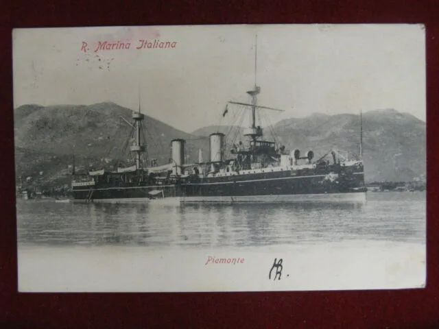 Regia Marina Italiana Piemonte anni 10/20 viaggiata #11914
