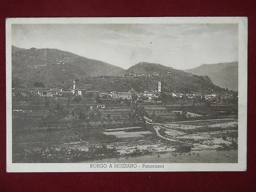 BORGO A MOZZANO PANORAMA ANNI 30 VIAGGIATA #5275