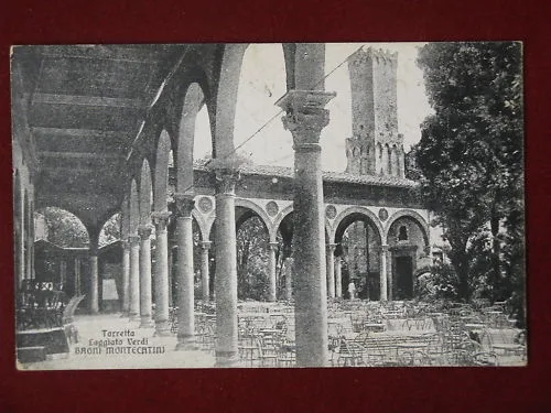 BAGNI DI MONTECATINI LOGGIATO VERDI ANNI 20 viaggiata #5284