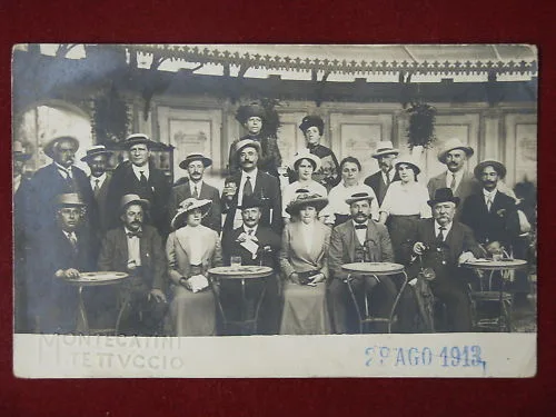 MONTECATINI FOTO TETTUCCIO 1913 VIAGGIATA #5315