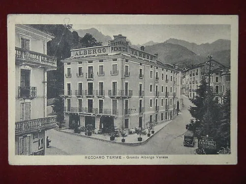 RECOARO TERME GRANDE ALBERGO VARESE ANNI 40 VIAGGIATA #4323