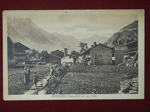 PERINERA USSEGLIO PANORAMA ANNI 30 VIAGGIATA #5666