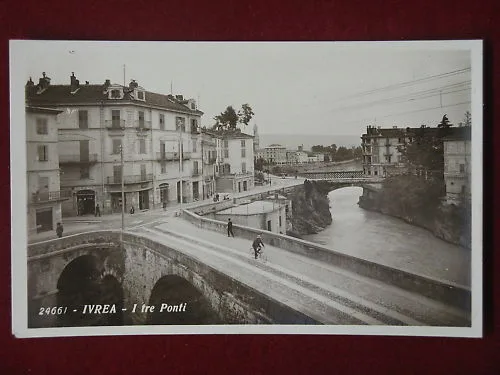 IVREA I 3 PONTI NON VIAGGIATA #5668